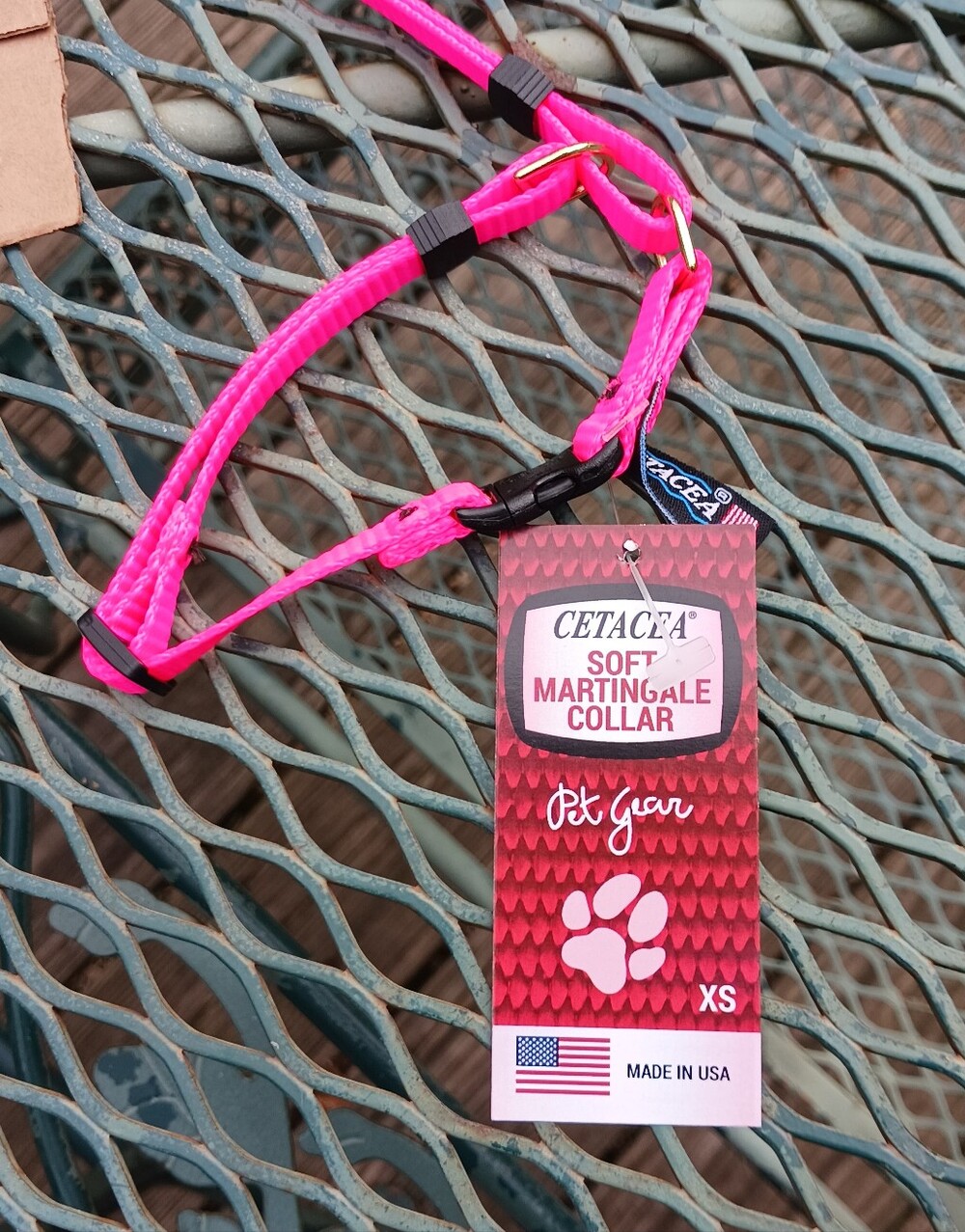 Extra SMALL SOFT MARTINGALE COLLAR, PINK, NWT